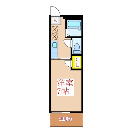 サンシティ国分の物件間取画像